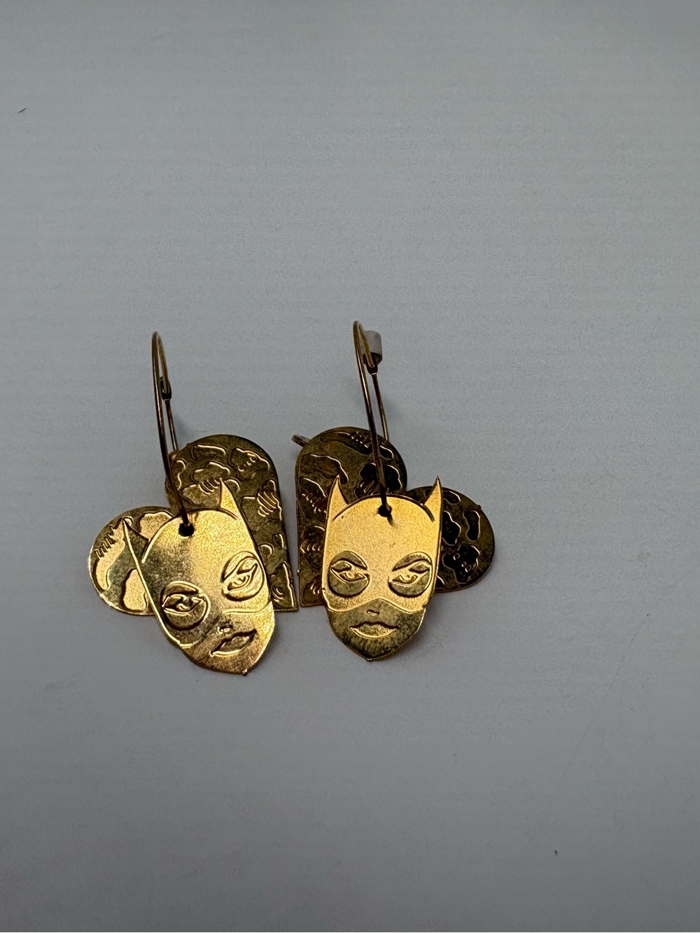 Catwoman Earrings Vintage 1990’s